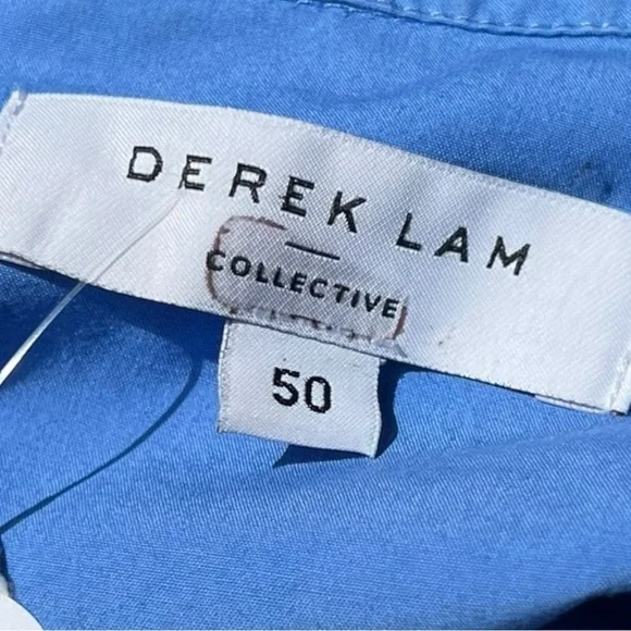 🌻 Derek Lam 10 Crosby Blue Dip Dye Midi Dress size 50 IT or size 14 US - Picture 9 of 13